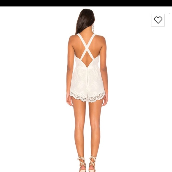 Revolve white romper - Picture 2 of 3